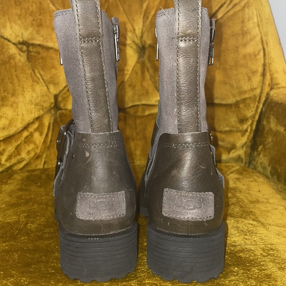 UGG Wilde leather suede boot wool waterproof - Picture 6 of 11